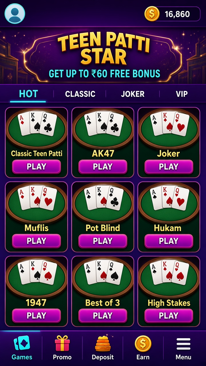 Teen Patti Star app screenshot 2