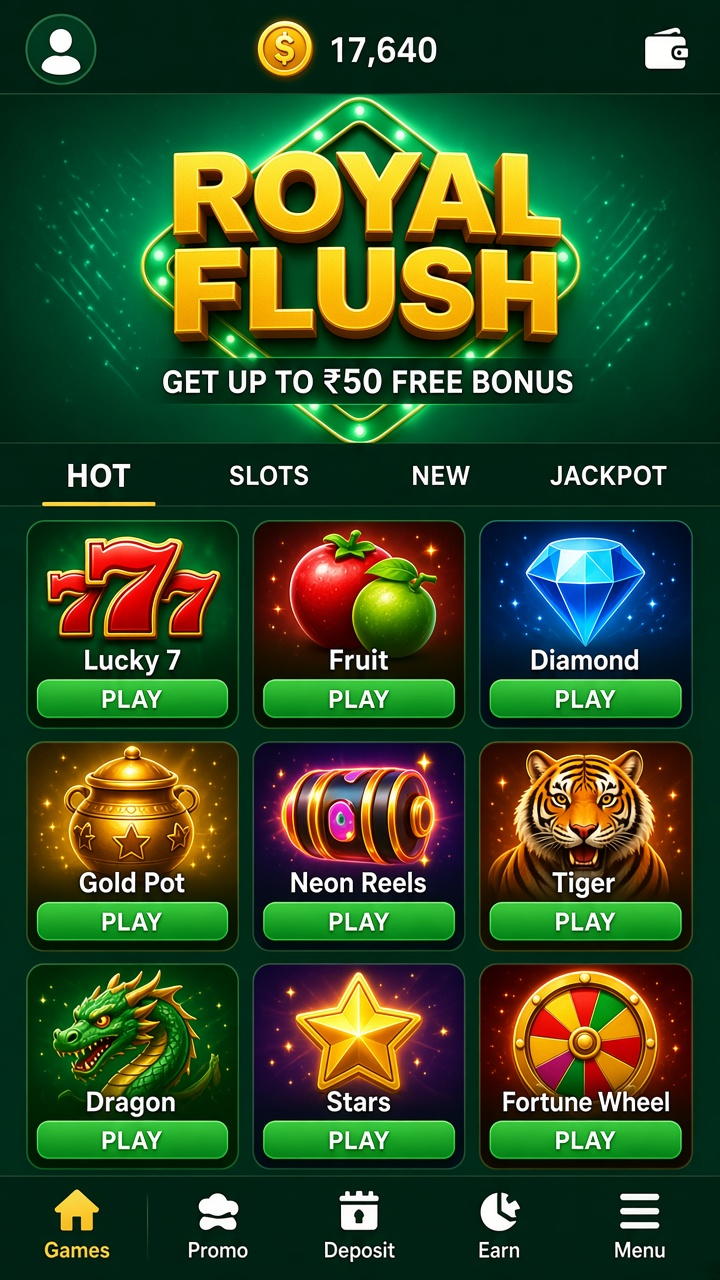 Royal Flush app screenshot 2