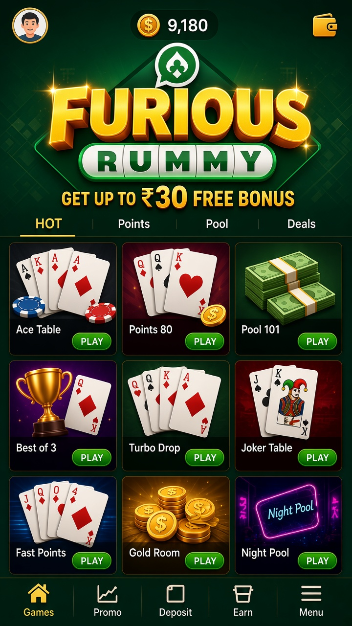 Furious Rummy app screenshot 2