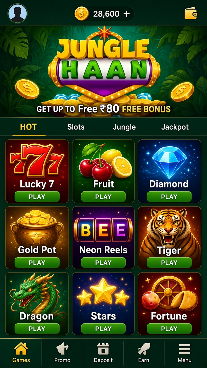 Jungle Haan app screenshot 2