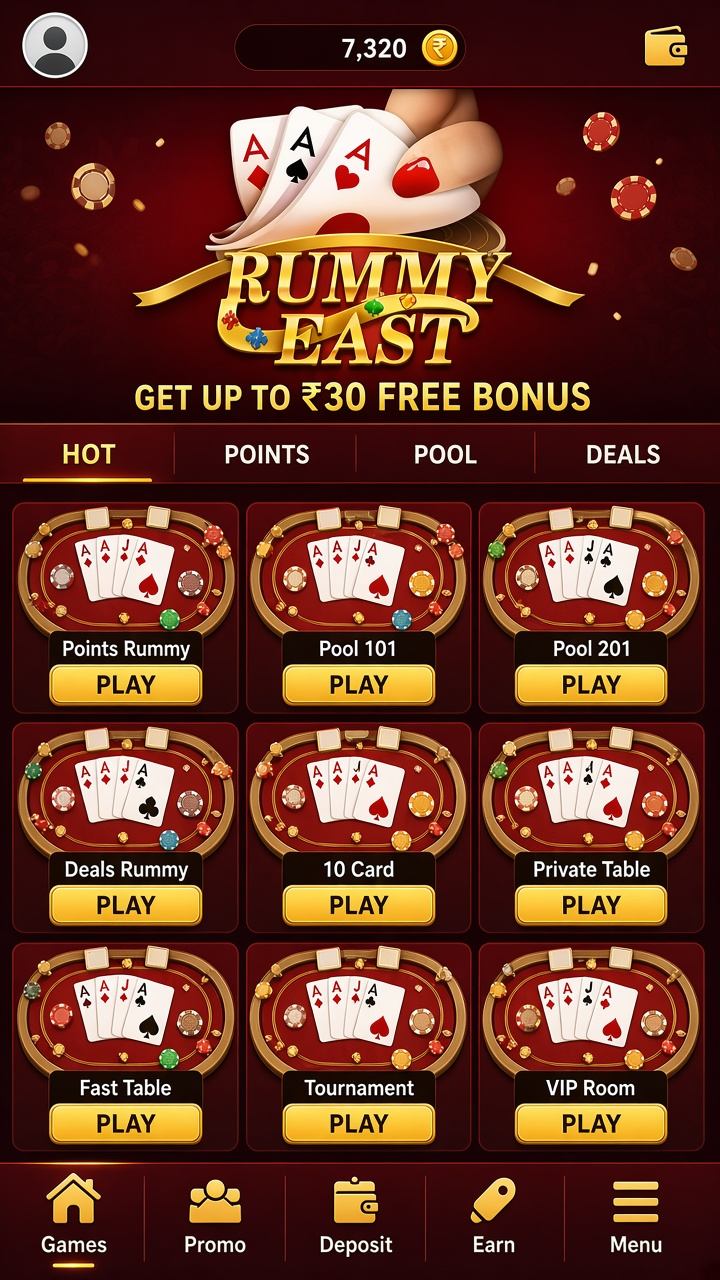 Rummy East app screenshot 2