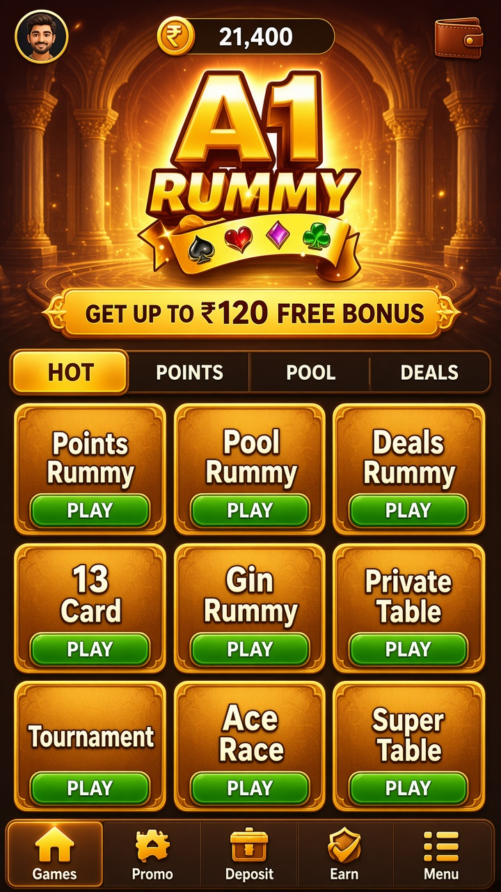 Rummy A1 app screenshot 2