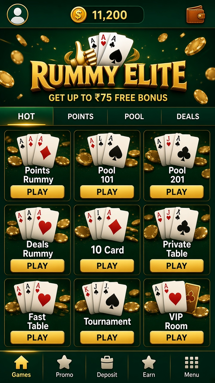 Rummy Elite app screenshot 2
