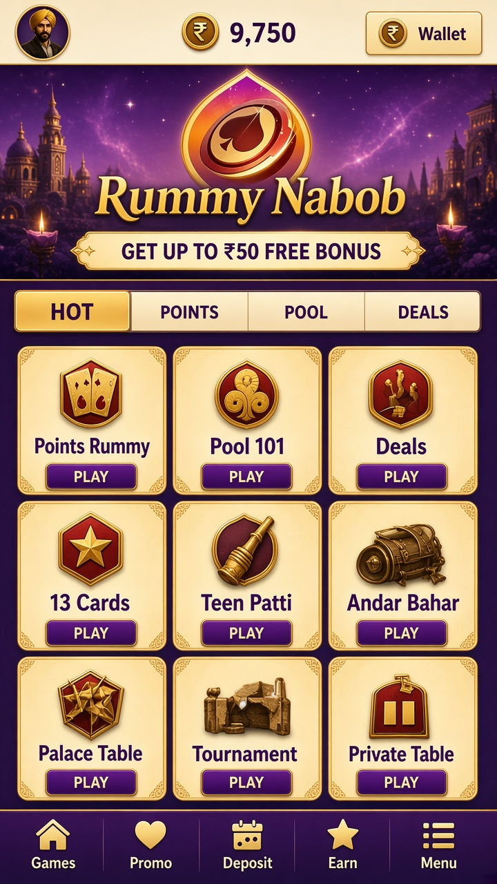Rummy Nabob app screenshot 2