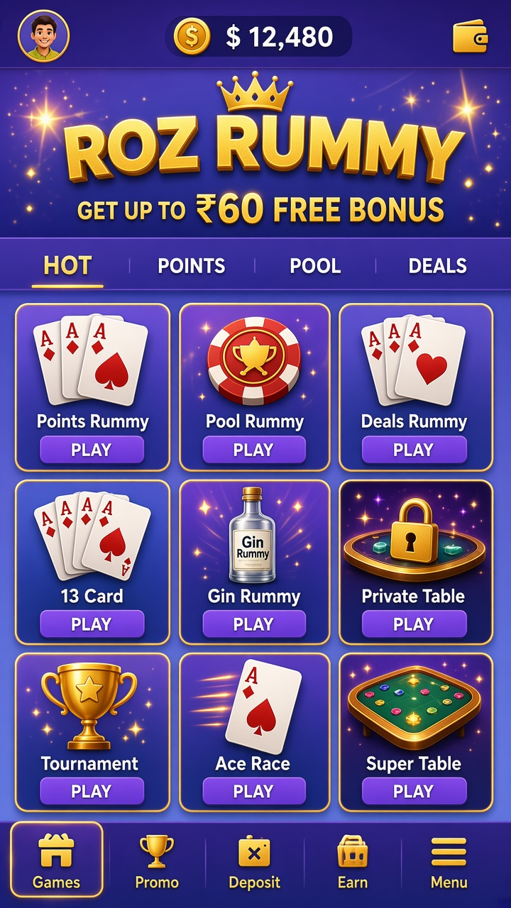 Roz Rummy app screenshot 2