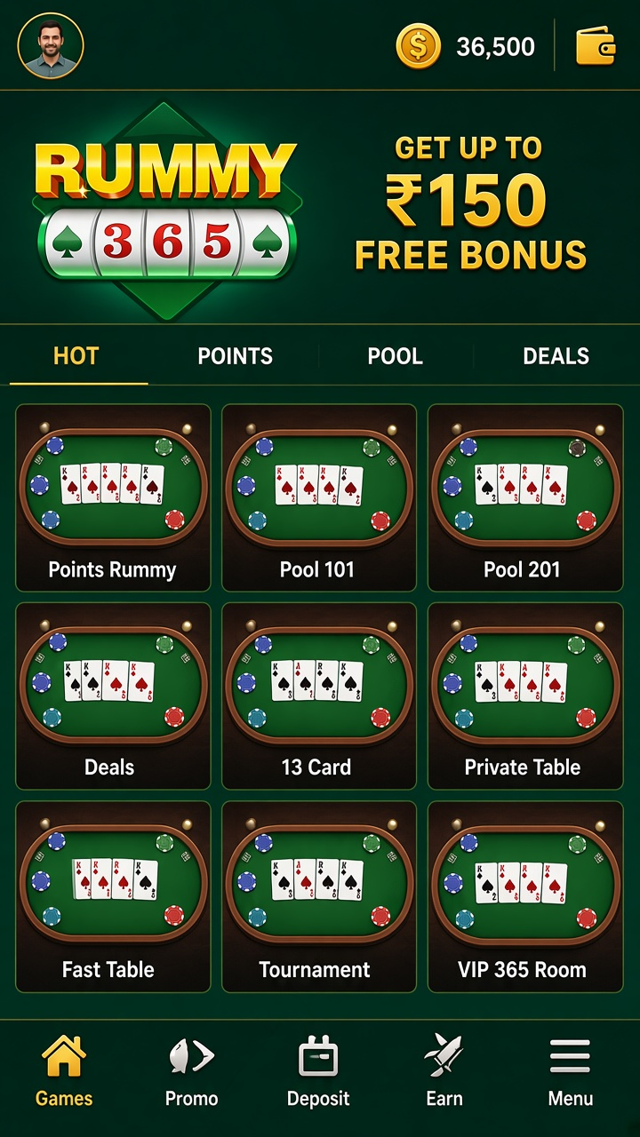 Rummy 365 app screenshot 2