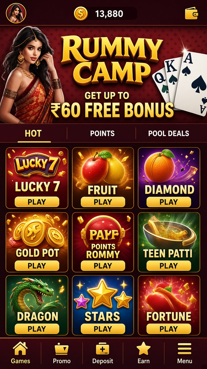 Rummy Camp app screenshot 2