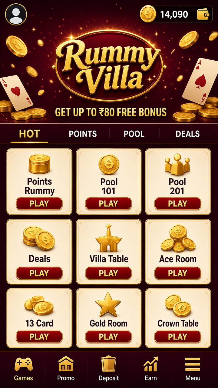 Rummy Villa app screenshot 2